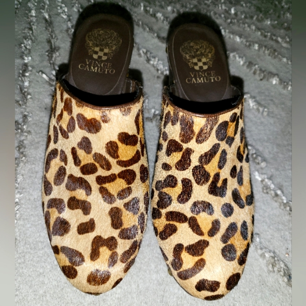 Vince Camuto Leopard Print Clog